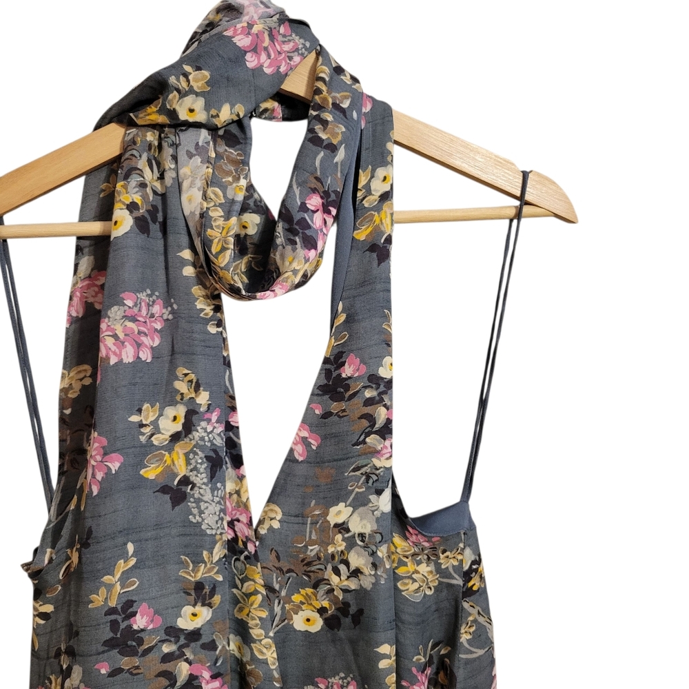 Haute Hippie Heartbreaker Silk Floral Halter Top - Picture 3 of 7